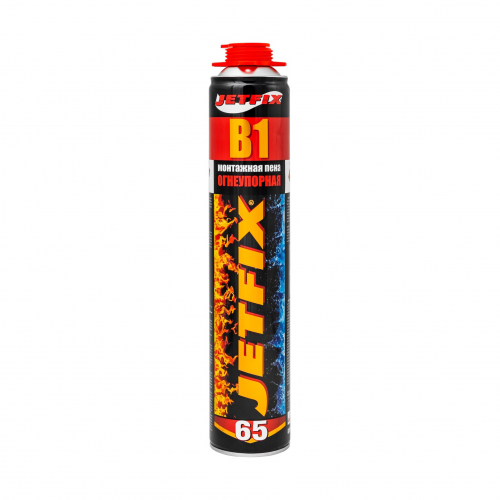 Монтажная пена JETFIX B1 огнеупорная 65 л