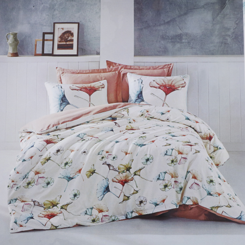 Постельный комплект Colors of Fashion евро satin water colors aft-2109