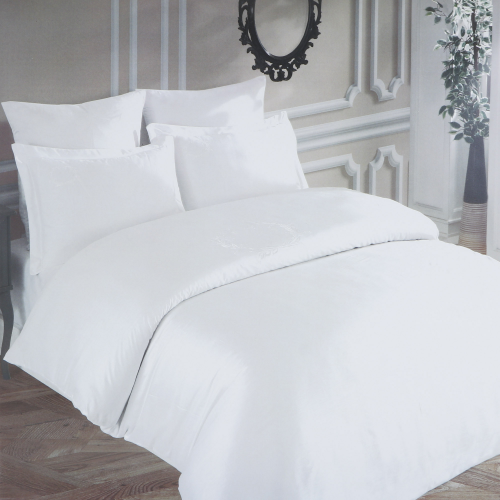 Постельный комплект Colors of fashion евро bambo white aft-018