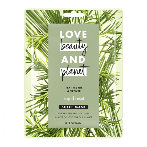 Тканевая маска для лица Love Beauty&Planet Быстрая Перезагрузка