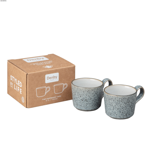 Набор чашек для эспрессо Denby Studio Grey 100 мл 2 шт