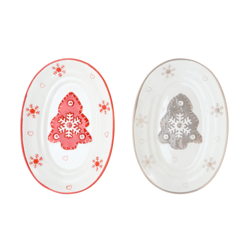 Блюдо керамическое Ad trend XMas 21х15 см в ассортименте