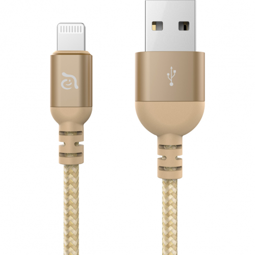 Кабель Adam Elements PeAk III Lightning - USB-A 1,2 м золотой