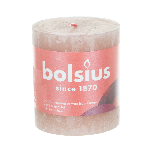 Свеча Bolsius shine 80/68 розовая