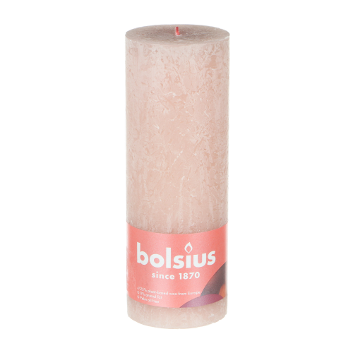 Свеча Bolsius shine 190/68 розовая