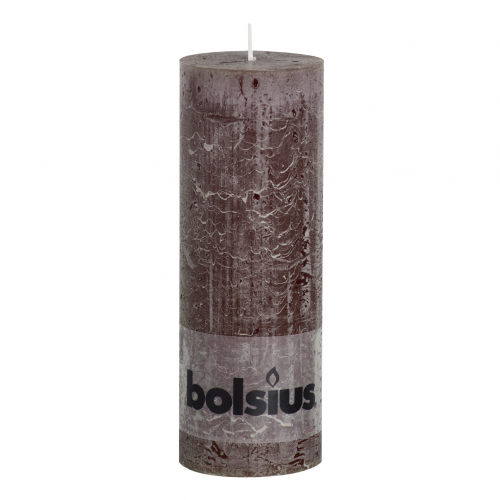 Свеча Bolsius block Rustic Metallic 19x6,8 см шоколад