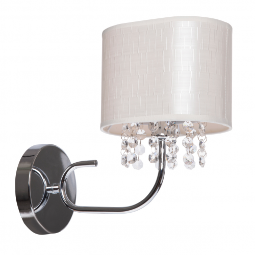 Светильник настенный J-light LIKA 1761/1W E14*1*40W хром/белый