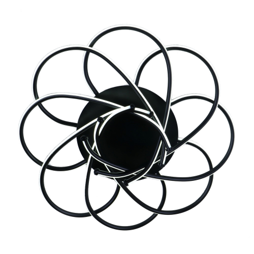 Люстра потолочная J-light VORTEX 5511/100C LED*98W черный/без плафона