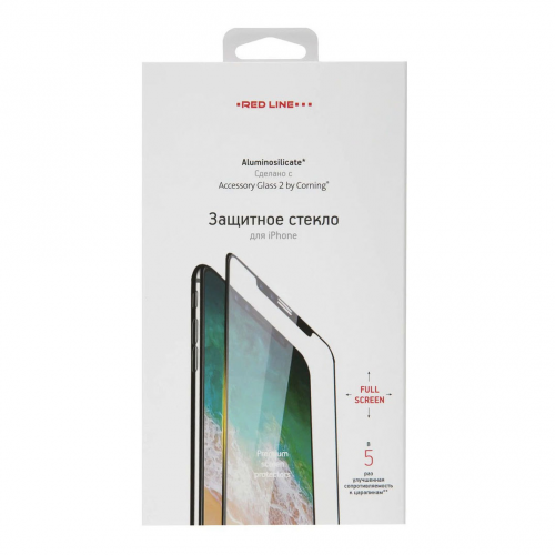 Защитное стекло Red Line Corning Full Screen для Apple iPhone 12/12 Pro, чёрная рамка