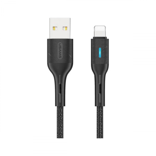 Кабель USAMS SJ425 USB-Lightning Smart Power-off 1,2 м черный SJ425USB01