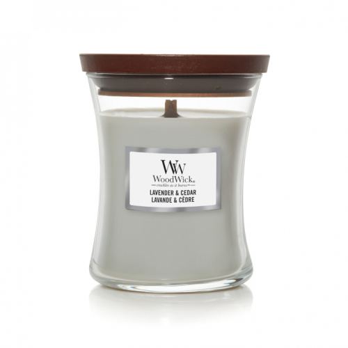 Аромасвеча WoodWick Лаванда и кедр 275 г