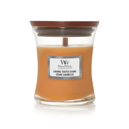 Аромасвеча WoodWick Карамель и жареный кунжут 85 г
