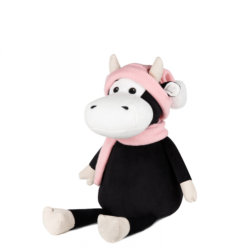 Игрушка мягкая Maxitoys Luxury Коровка Маша в шарфе и шапке 23 см