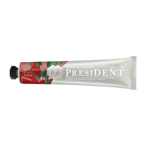 Зубная паста White&Yummy by President Арбузно-мятный сорбет 75 г