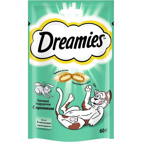 Лакомство для кошек Dreamies с кроликом 60 г