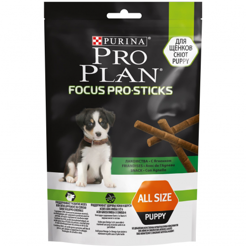Лакомство для щенков Pro Plan Палочки Focus PRO Sticks ягненок 126 г