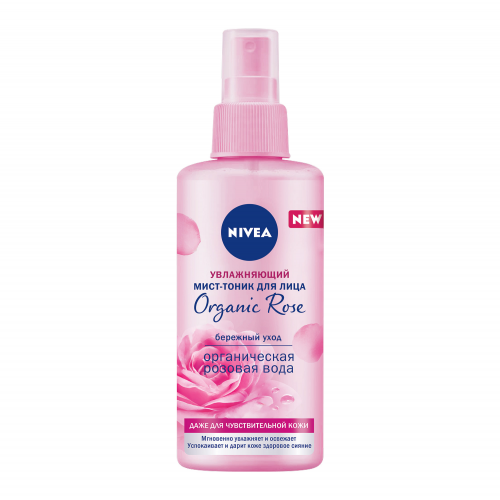 Увлажняющий мист-тоник для лица Nivea Organic Rose 150 мл