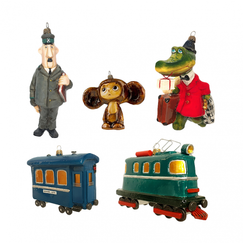 Набор игрушек Atlas Art Collection Голубой вагон