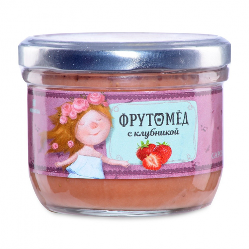 Десерт медовый Фрутомед с клубникой 250 г