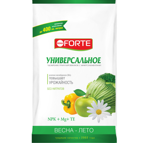Удобрение Bona Forte с микроэлементами Универсальное весеннее, 2,5 кг
