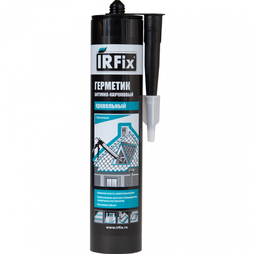 Герметик IRFIX Кровельный битумно-каучуковый черный 310 мл