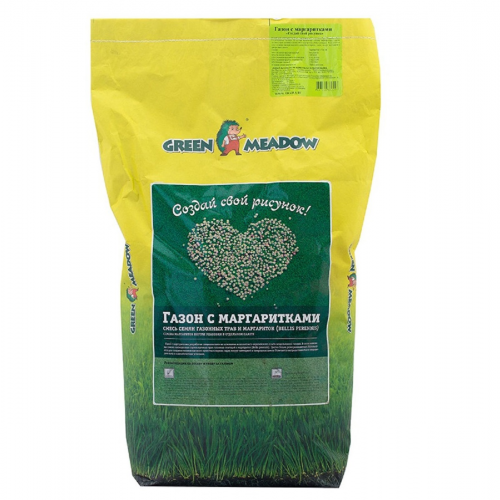 Газон Green Meadow с маргаритками 5 кг