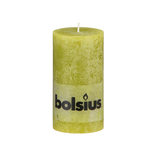Свеча Bolsius rustic 130/68 светло-зеленая