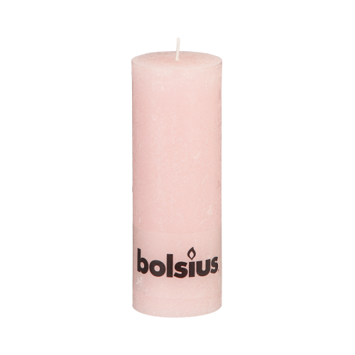 Свеча Bolsius rustic 190/68 розовая