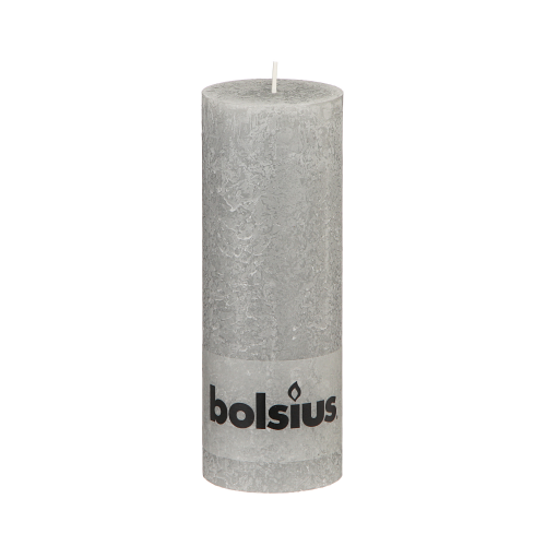 Свеча Bolsius rustic 190/68 светло-серая