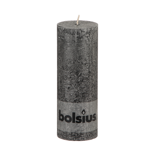 Свеча Bolsius rustic 190/68 антрацит