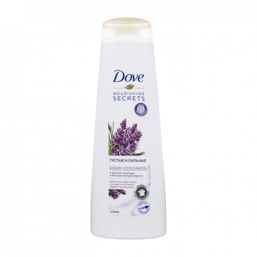 Бальзам Dove Nourishing Secrets Густые и сильные с маслом лаванды и экстрактом розмарина 350 мл