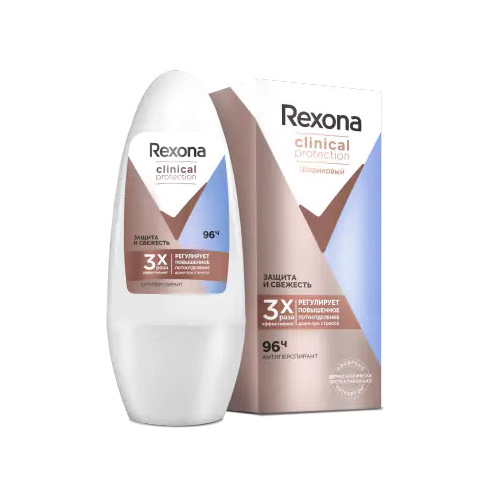 Антиперспирант-ролик Rexona Clinical Protection Защита и Свежесть 50 мл