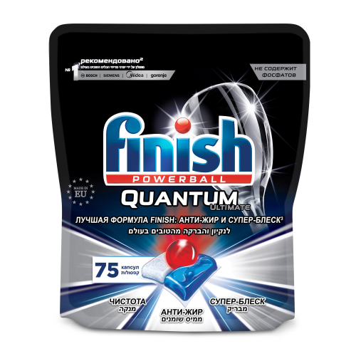 Моющее средство для посудомоечной машины Finish Quantum Ultimate 75 шт
