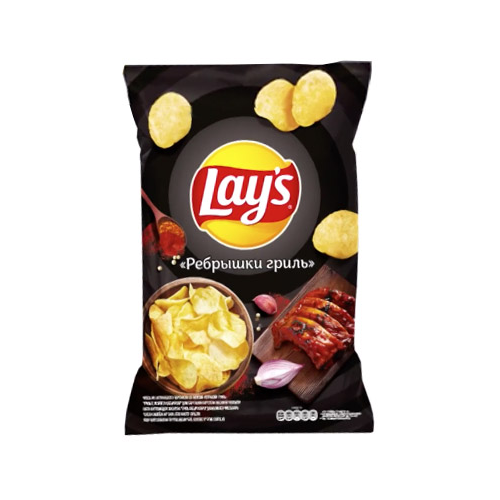 Чипсы картофельные Lays Ребрышки гриль 150 г
