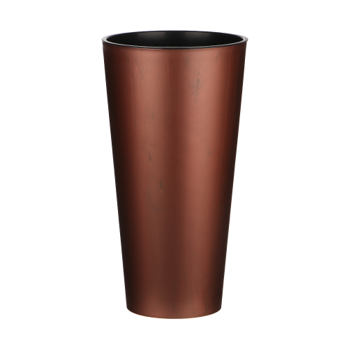 Кашпо Prosperplast tubus slim corten 15х15х28,5см сталь