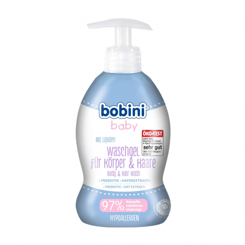 Гель для тела и волос BOBINI с экстрактом ромашки BABY 0+ 300 мл