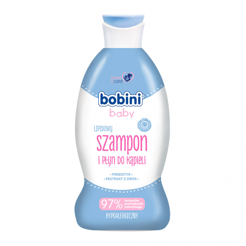 Шампунь и пена для ванны с липидами BOBINI BABY 0+ 330 мл