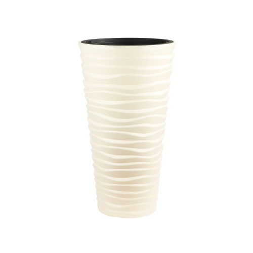 Кашпо Prosperplast sand slim 35х35х62 см кремовое 11 л