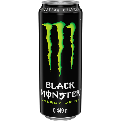 Напиток энергетический Black Monster Energy 449 мл