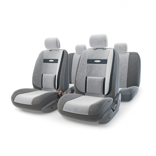 Авточехлы Autoprofi COMFORT темно-серый/серый размер М
