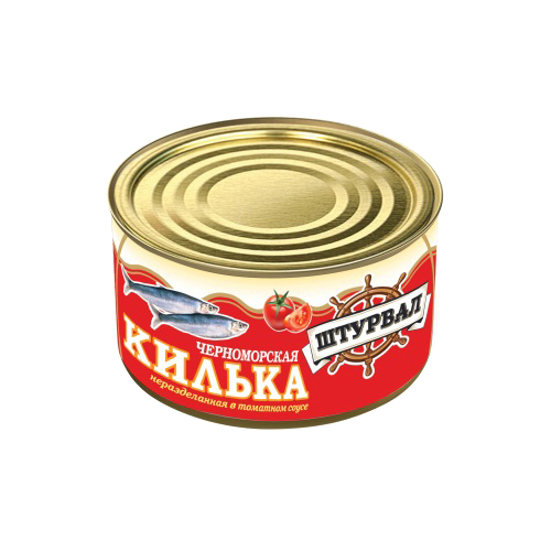 Килька черноморская Штурвал в томатном соусе 240 г