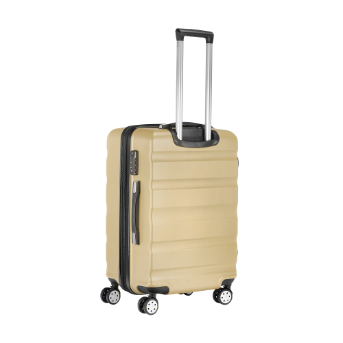 Чемодан золотой Feiyang m 65л abs+pc 44х68х30см