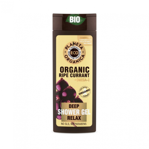 Гель для душа Planeta Organica Eco Organic ripe currant Расслабляющий 340 мл