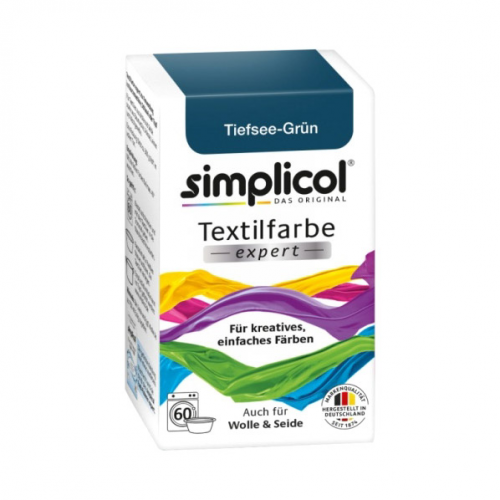Краска для окрашивания текстиля, шерсти, шелка Simplicol Expert морская