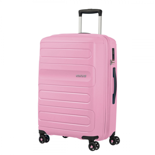 Чемодан American Tourister 4-х колесный розовый 46х28,5х67,5 см