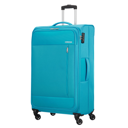 Чемодан American Tourister 4-х колесный бирюзовый 47х29х80 см