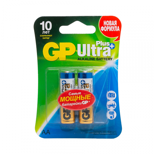 Батарейка GP Ultra Plus AA 3500 мА*ч 2 шт