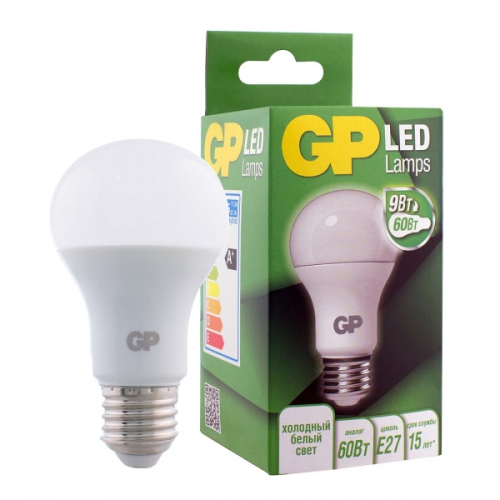 Лампа груша led GP 9вт цоколь е27 4000k