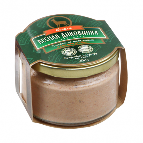 Паштет из мяса косули Лесная диковинка с грибами 200 г