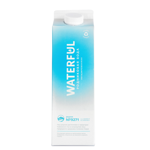 Вода родниковая Waterful 1 л